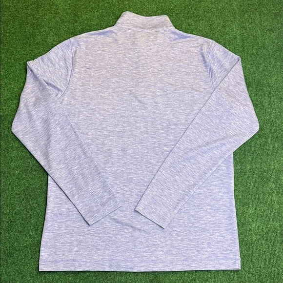 Johnnie-O: Quarter-Zip Golf & Casual Pullover Sweater (Light Blue / Size Medium) - Picture 7 of 8